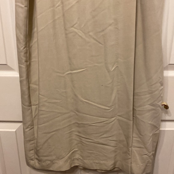 Bridgewater Studio size 14W khaki colored wrap style maxi skirt - Picture 3 of 7